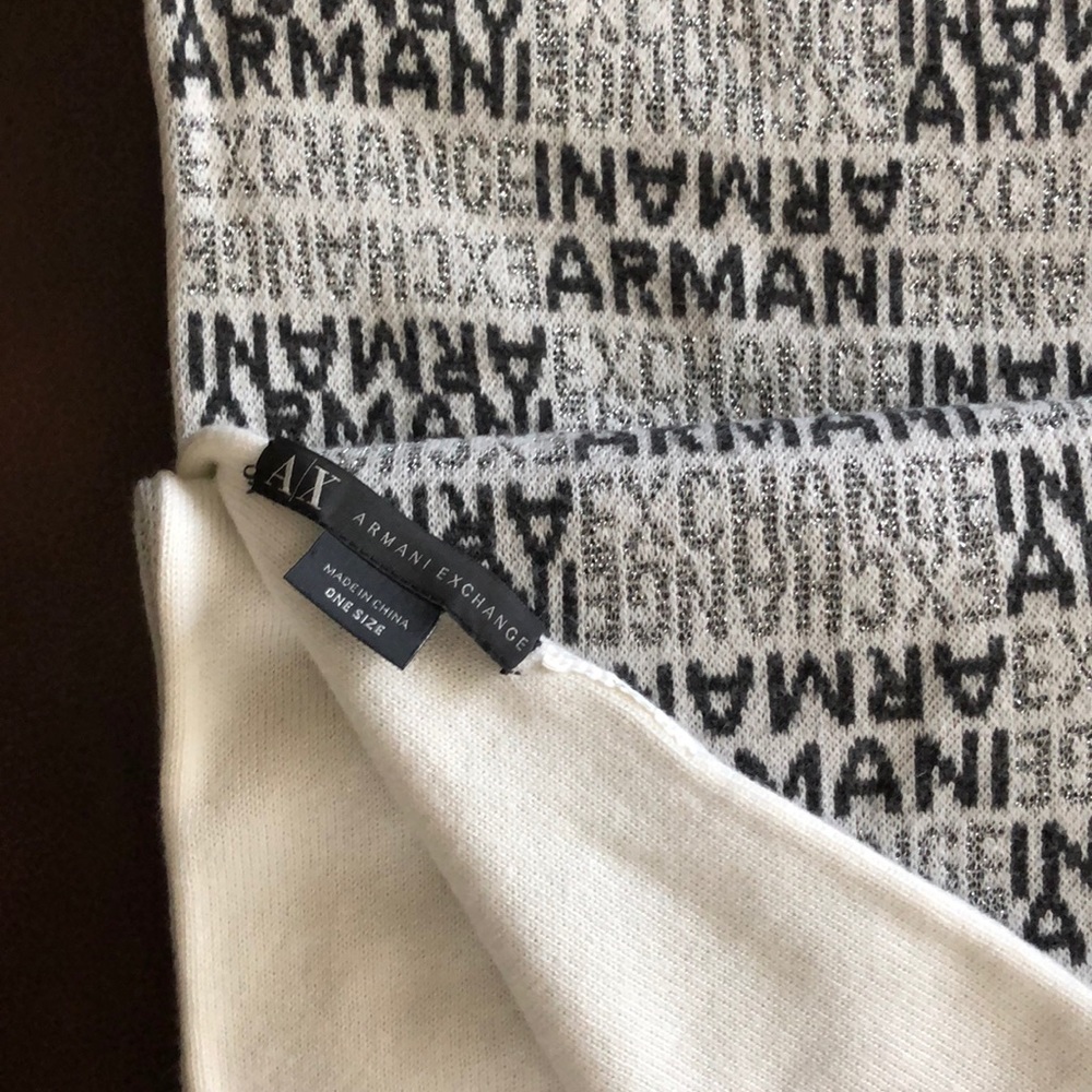 Armani Exchange A/X scarf.